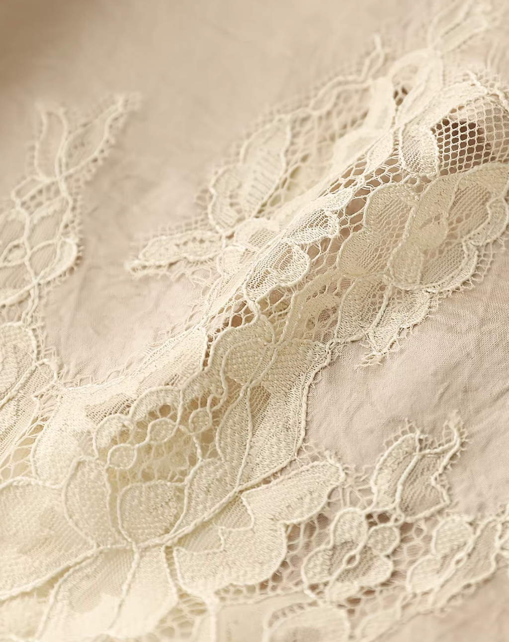 Redgray Lace Trim Satin Slip Dress