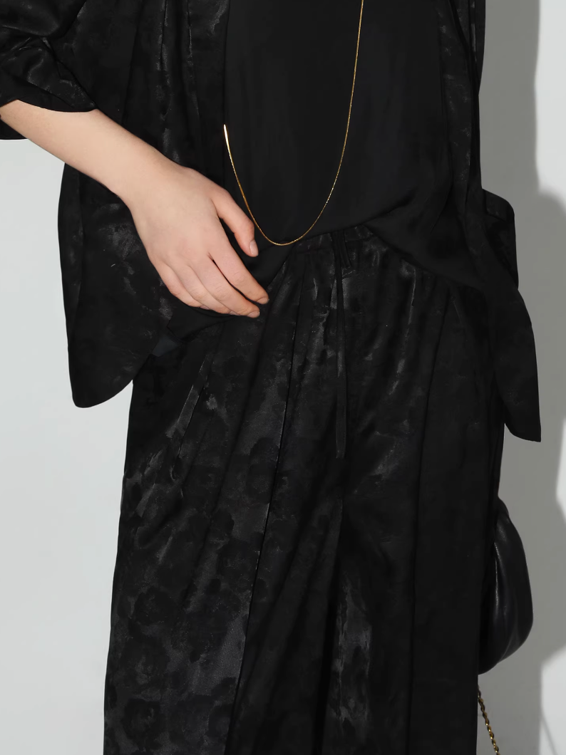 Redgray Wide-Leg Jacquard Pants