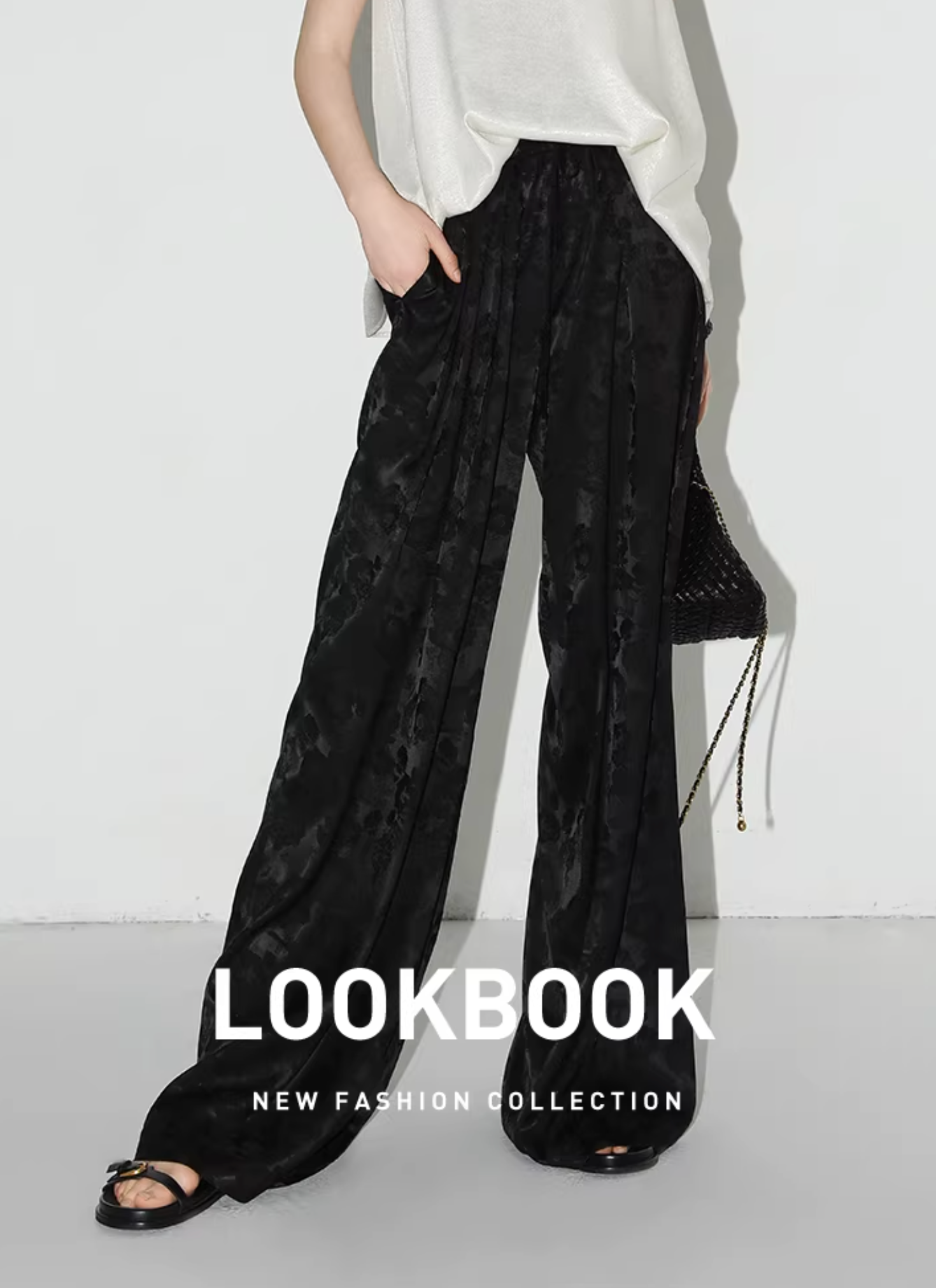 Redgray Wide-Leg Jacquard Pants