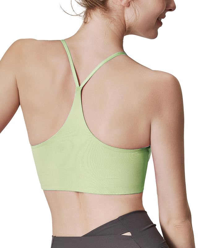 Racerback Sports Bras for Women, Scoop Neck Bralette Padded Removable Low Impact Workout Tops Yoga Active Gym Bra M-3XL