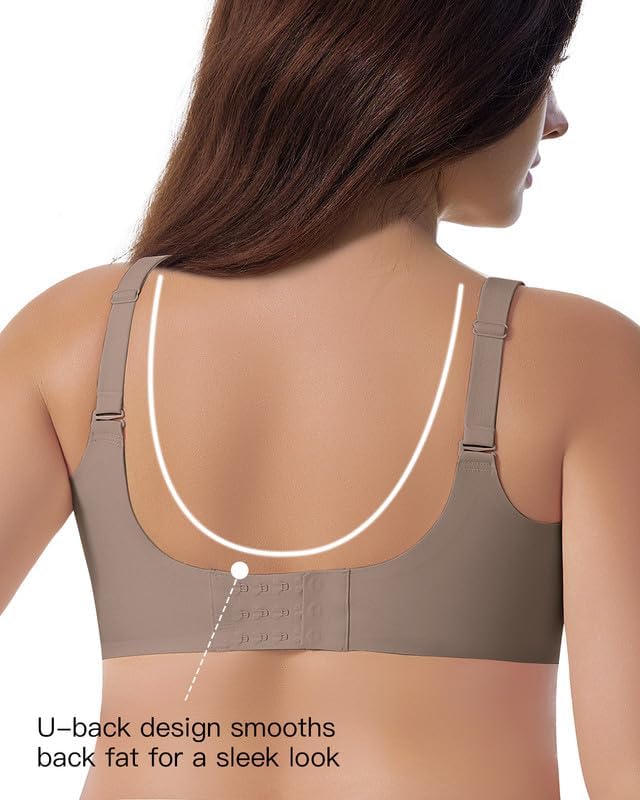 Nursing Bras for Breastfeeding Seamless Soft Maternity Bralette Support Wireless Pregnancy Sleep Bras with Extender S-XXL