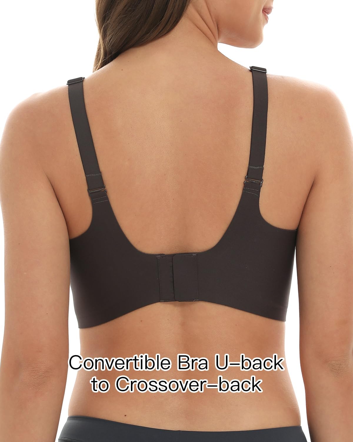Wireless Bras for Women Convertible Seamless Bralette with Support and Lift Water Drop Full Coverage T Shirt Bra S-3XL