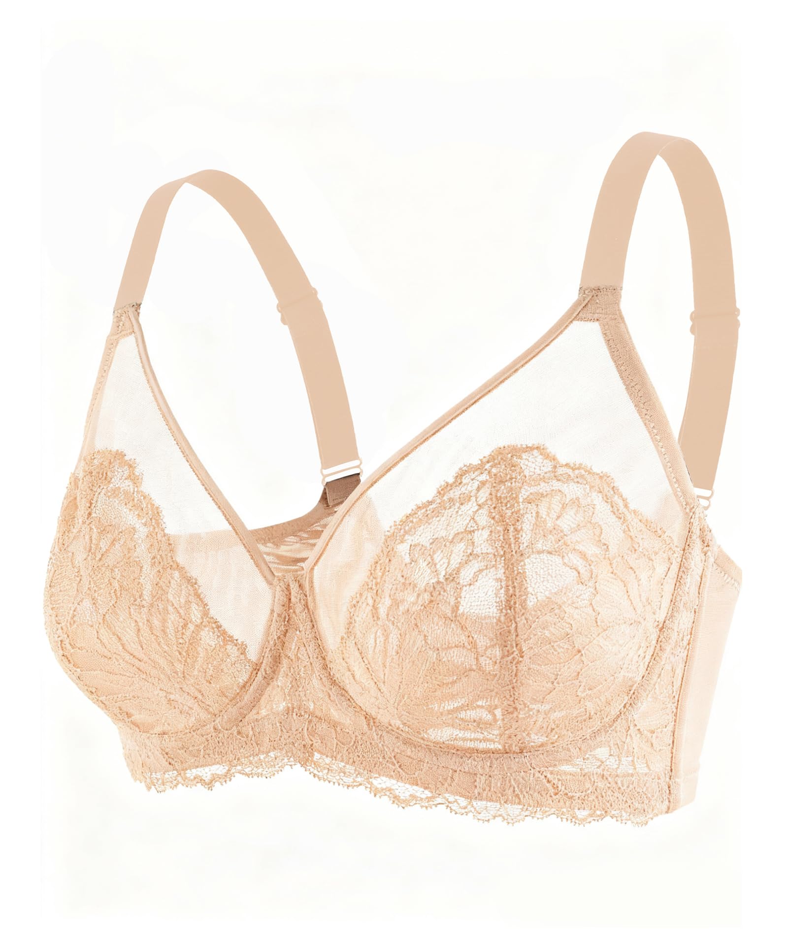 Minimizer Bras for Women Full Coverage Underwire Lace Bra